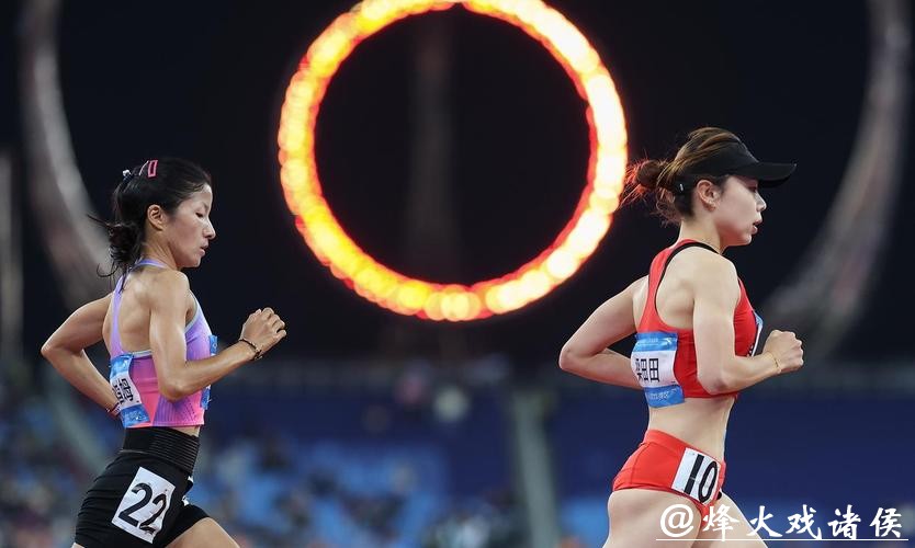 河南队选手梁田田十五运会女子10000米决赛夺金