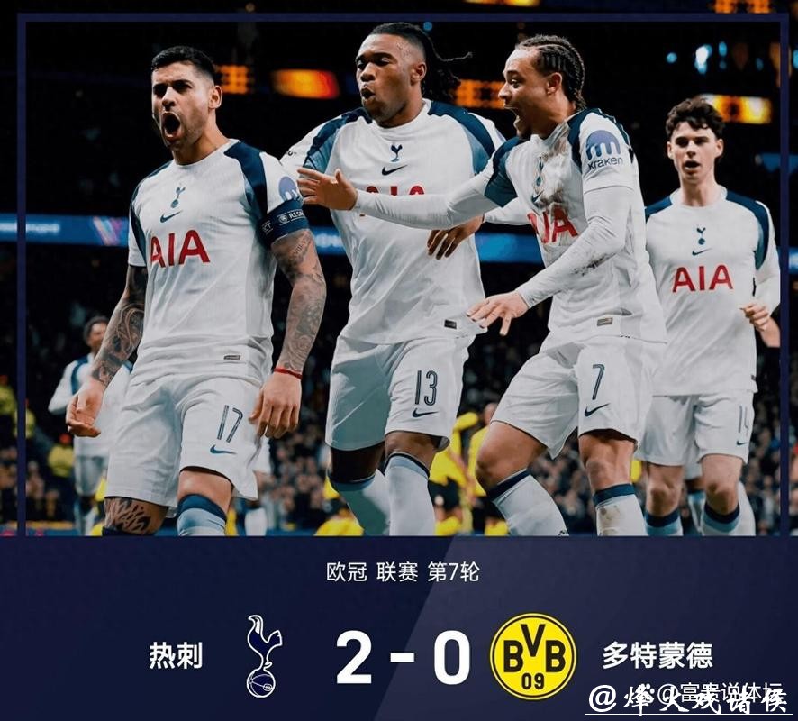 欧冠-罗梅罗、索兰克破门 热刺2-0完胜多特蒙德